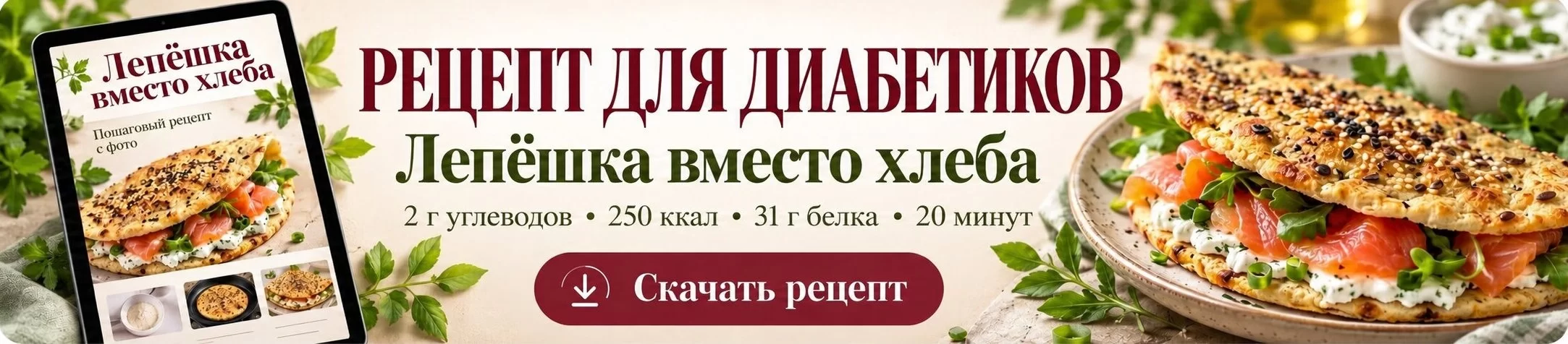 Лепешка для диабетиков рецепт